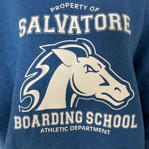 Blue Sweater -  Salvatore Boarding School Design from the vampire diaries
